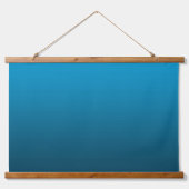 Gradient Blue - deep to light | Mood Background | Wandteppich Mit Holzrahmen (Vorderseite)
