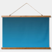 Gradient Blue - deep to light | Mood Background | Wandteppich Mit Holzrahmen (Vorderseite 2)