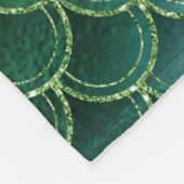 Gradient Blue Green Mermaid Scale Fleecedecke (Ecke)