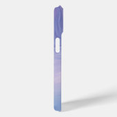 Gradient Blue, Lila Abstraktes Wavy-Muster Case-Mate iPhone Hülle (Rückseite / Rechts)