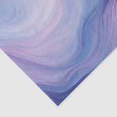 Gradient Blue, Lila Abstraktes Wavy-Muster Seidenpapier (Ausschnitt)