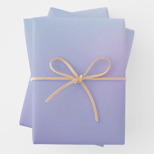 Gradient Blue, Lila, Lilac Geschenkpapier Set (Beispiel)