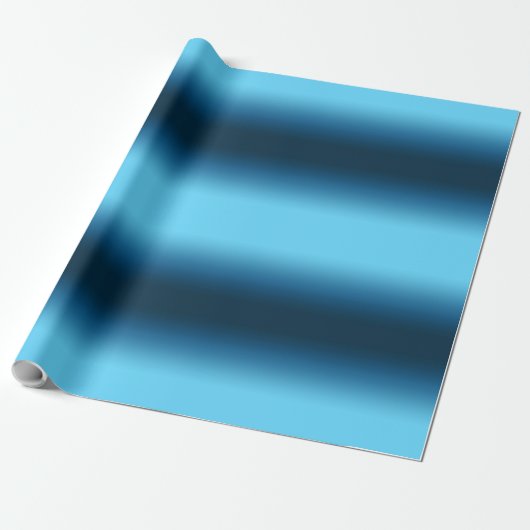 Gradient blue ombre geschenkpapier (Ungerollt)