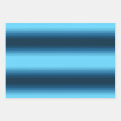 Gradient blue ombre geschenkpapier set (Vorderseite)