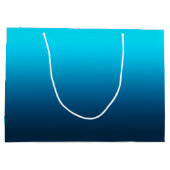 Gradient blue ombre große geschenktüte (Rückseite)