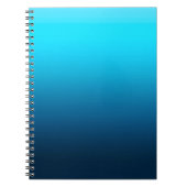 Gradient blue ombre notizblock (Vorderseite)