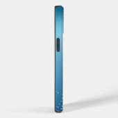 Gradient Blue Sky Silver Glow Confetti Case-Mate iPhone Hülle (Rückseite / Rechts)