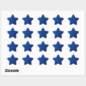 Gradient Blue Star Stickers (Blatt)