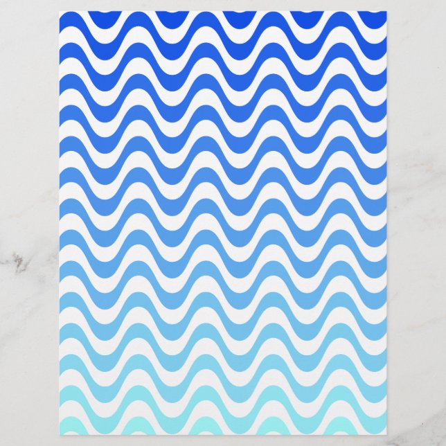 Gradient Blue Waves (Vorderseite)