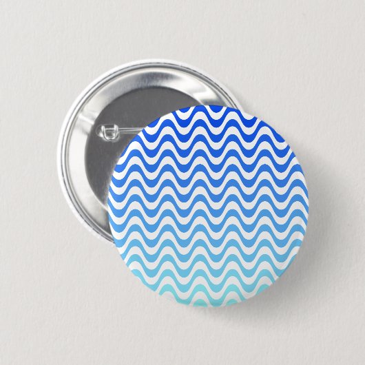 Gradient Blue Waves Button (Vorne & Hinten)