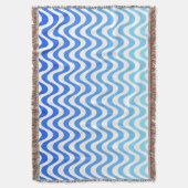 Gradient Blue Waves Decke (Vorderseite Vertikal)