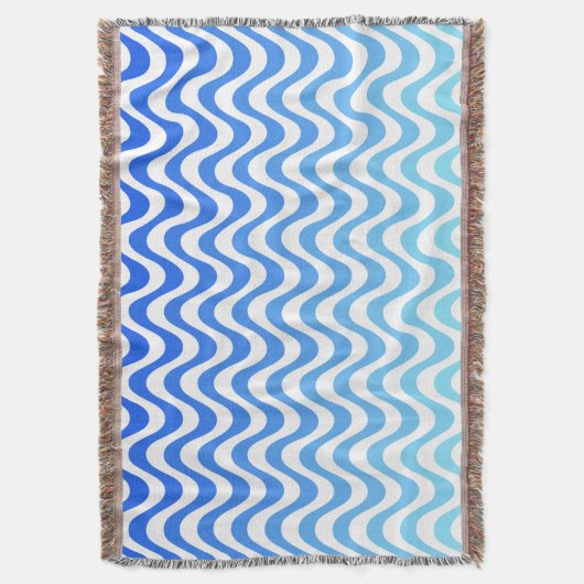 Gradient Blue Waves Decke (Vorderseite Vertikal)