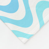 Gradient Blue Waves Fleecedecke (Ecke)