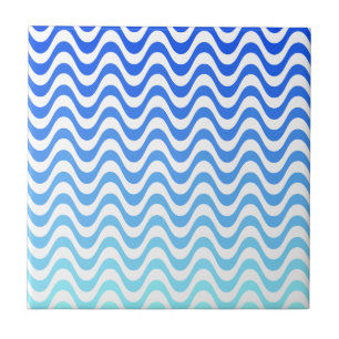 Gradient Blue Waves Fliese