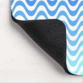 Gradient Blue Waves Mousepad (Ecke)