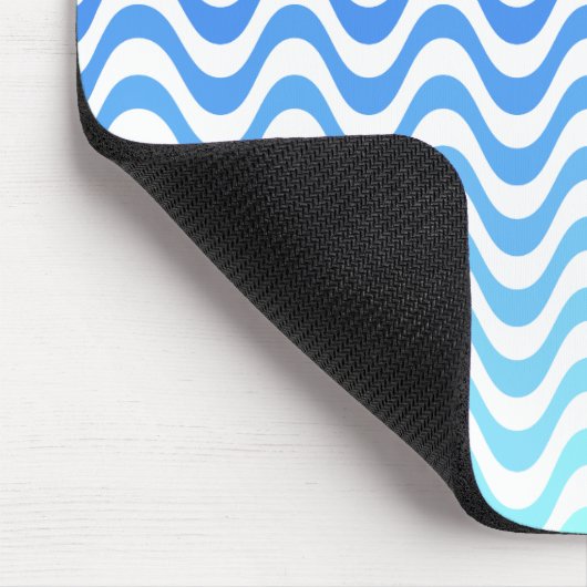 Gradient Blue Waves Mousepad (Ecke)