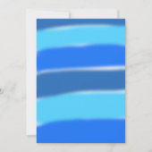 Gradient Blue Wedding Einladung (Vorderseite)