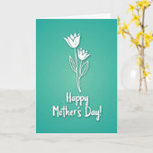 Gradient Blumen Muttertagskarte Karte (Gelbe Blume)