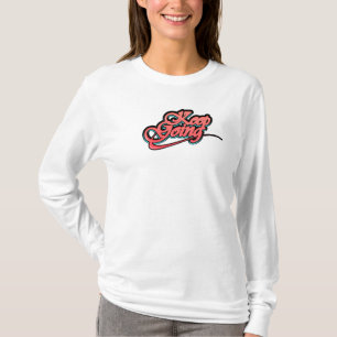 Gradient Bold Behielt Langschläfer T - Shirt