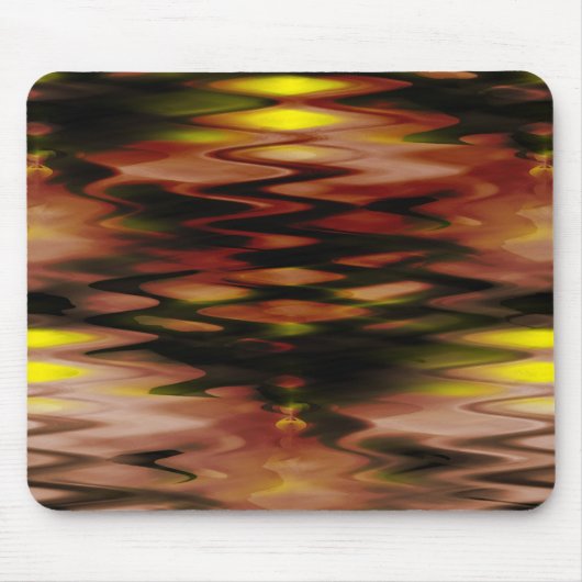 Gradient braun bis gelb formend abstrakte Zickzack Mousepad (Vorne)