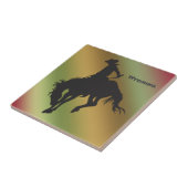 Gradient Bucking Horse Tile Fliese (Seite)