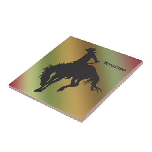 Gradient Bucking Horse Tile Fliese (Seite)