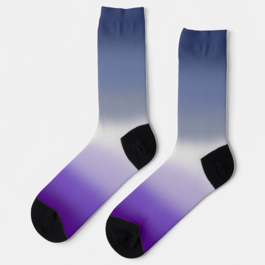 Gradient Butch Lesben-Stolzflagge Socken (Linkes Detail)