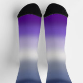 Gradient Butch Lesben-Stolzflagge Socken (Oben)