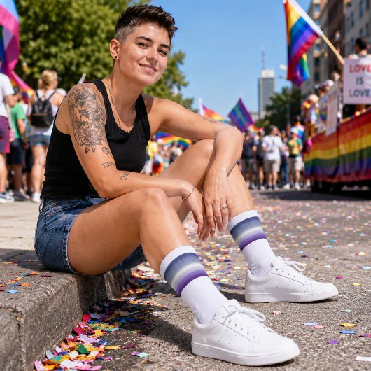 Gradient Butch Lesbian Pride-Flagge Socken