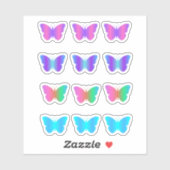 Gradient Butterfly Pack Aufkleber (Blatt)