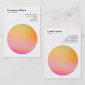 Gradient Circle 02 Visitenkarte (Vorne/Hinten)