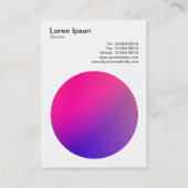 Gradient Circle 06 Visitenkarte (Rückseite)