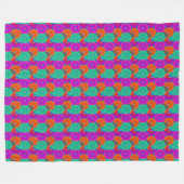 Gradient Circle Fleece Blanket - Dopamin Style (Vorderseite (Horizontal))