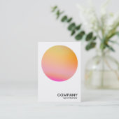 Gradient Circle v2 02 Visitenkarte (Stehend Vorderseite)
