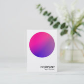 Gradient Circle v2 06 Visitenkarte (Stehend Vorderseite)
