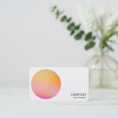 Gradient Circle v3 02 Visitenkarte (Stehend Vorderseite)