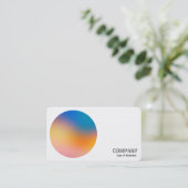 Gradient Circle v3 03 Visitenkarte (Stehend Vorderseite)