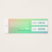 Gradient Closing Price Hang Tag (Rückseite)