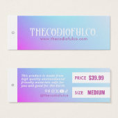 Gradient Closing Price Hang Tag (Vorne & Hinten)