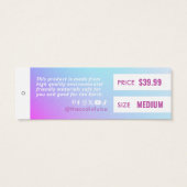 Gradient Closing Price Hang Tag (Rückseite)