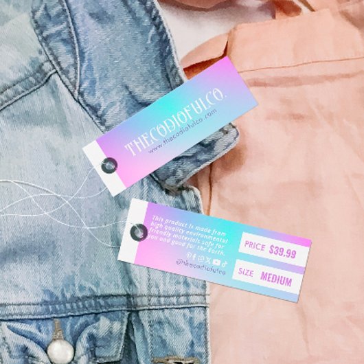 Gradient Closing Price Hang Tag