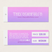 Gradient Closing Price Hang Tag (Vorne & Hinten)