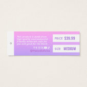 Gradient Closing Price Hang Tag (Rückseite)