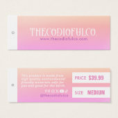 Gradient Closing Price Hang Tag (Vorne & Hinten)