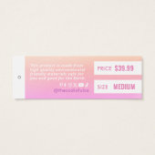 Gradient Closing Price Hang Tag (Rückseite)