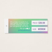 Gradient Closing Price Hang Tag (Rückseite)