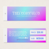 Gradient Closing Price Hang Tag (Vorne & Hinten)