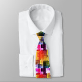 Gradient Colorful Abstrakt Neck Tie Krawatte (Gebunden)