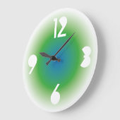 Gradient Colors by Masanser PIXELAT Große Wanduhr (Winkel)