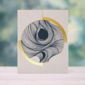 Gradient Contemporary Art Design Acrylschild (Neutral)